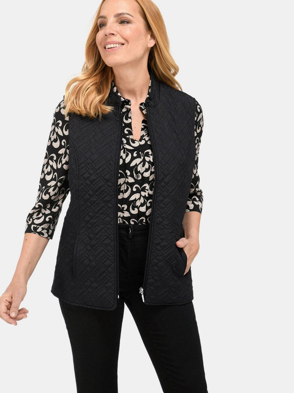 Goldner Steppweste Damen