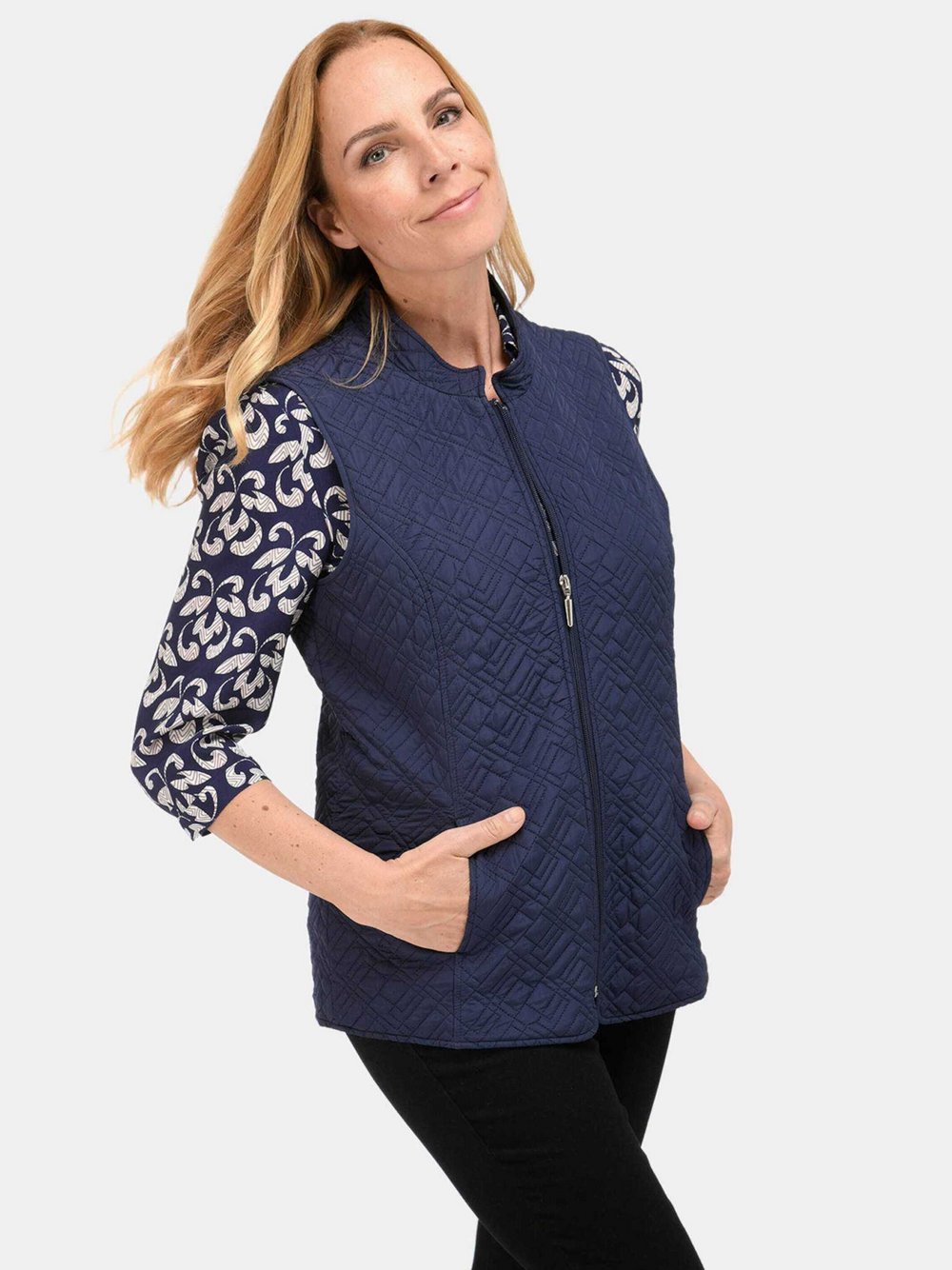 Goldner Steppweste Damen