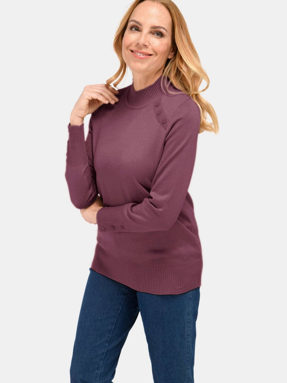 Goldner Pullover Damen