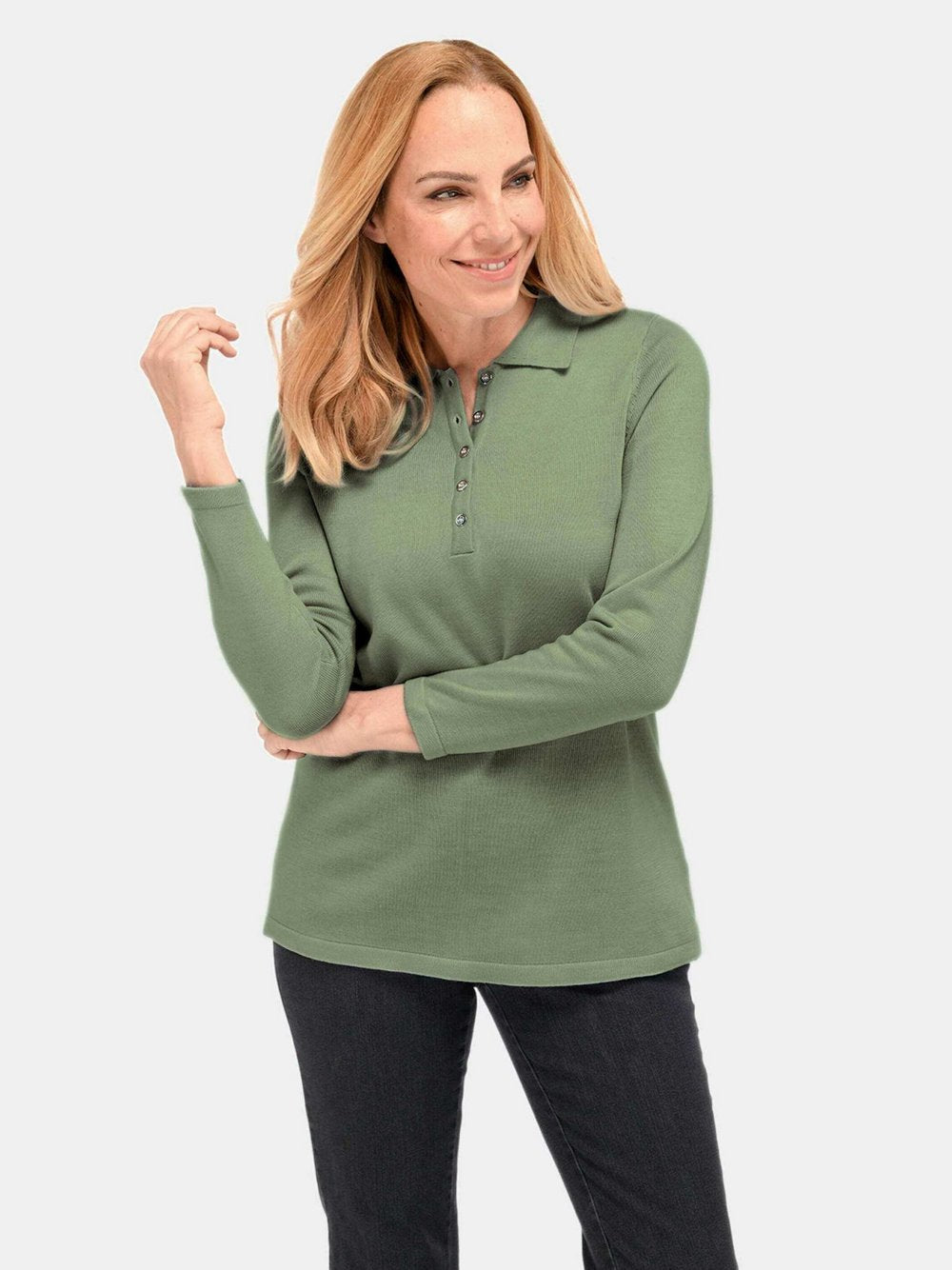Goldner Pullover Damen