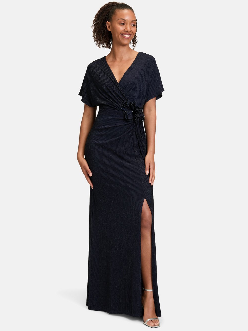 Vera Mont Abendkleid Damen Polyamid gestreift