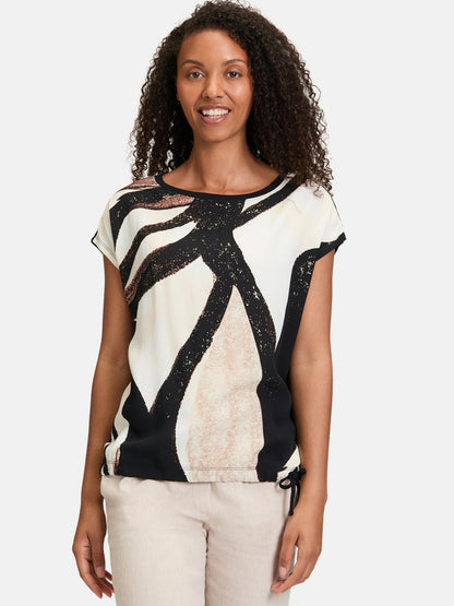 Betty & Co Casual-Shirt Damen Baumwolle gemustert