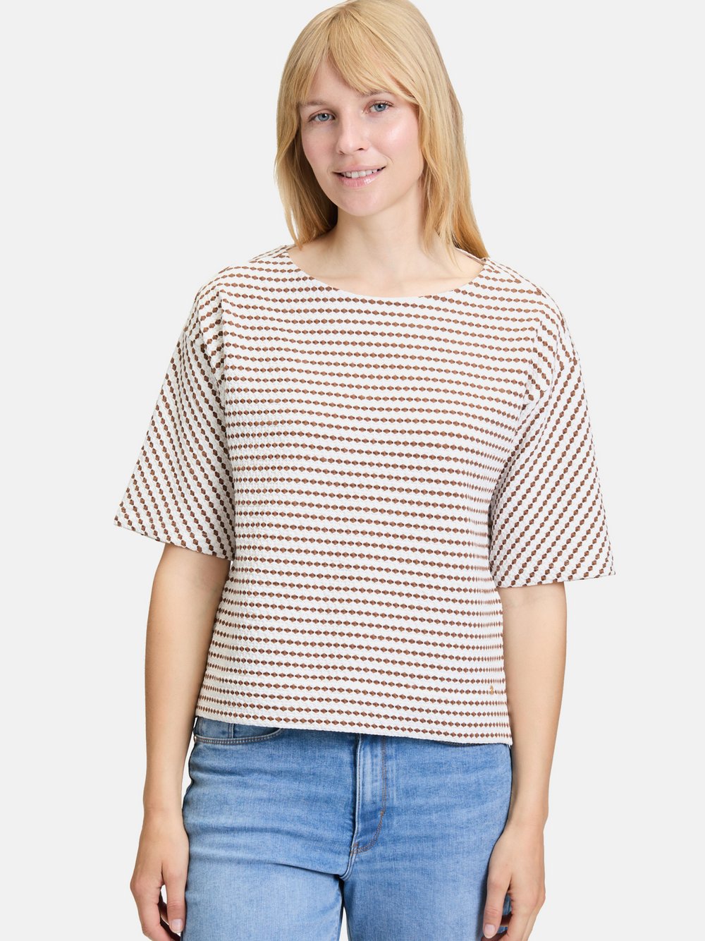 Betty & Co Sweatpullover Damen Baumwolle gemustert