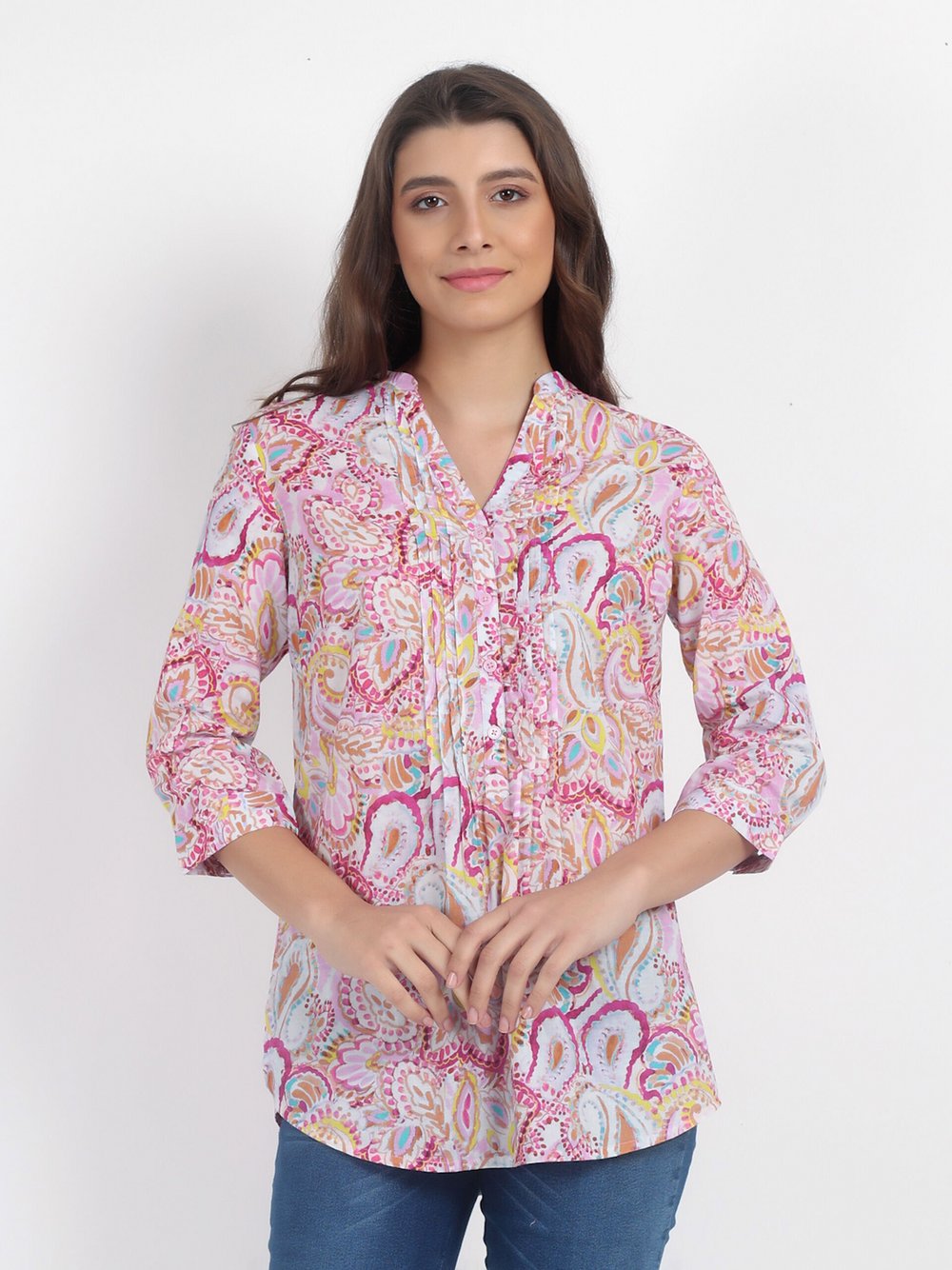 Vicci Germany Bluse Damen Baumwolle gemustert