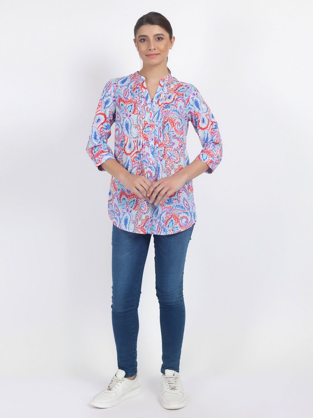 Vicci Germany Bluse Damen Baumwolle gemustert