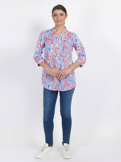 Vicci Germany Bluse Damen Baumwolle gemustert