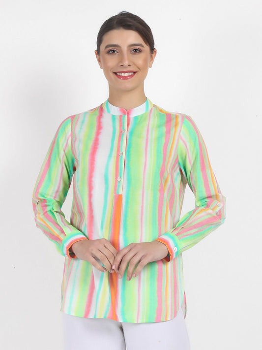 Vicci Germany Bluse Damen Baumwolle gestreift