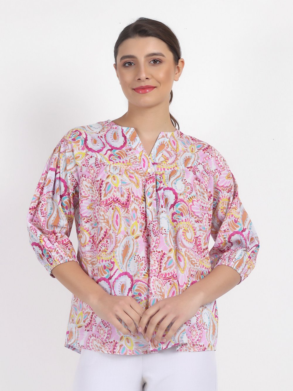 Vicci Germany Bluse Damen Baumwolle bedruckt