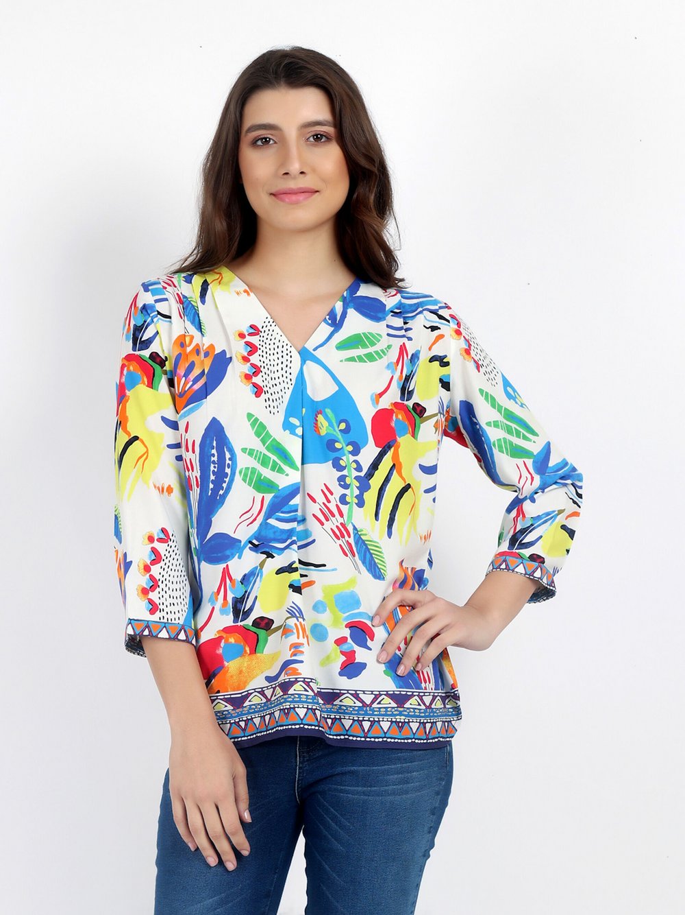 Vicci Germany Bluse Damen Viskose bedruckt