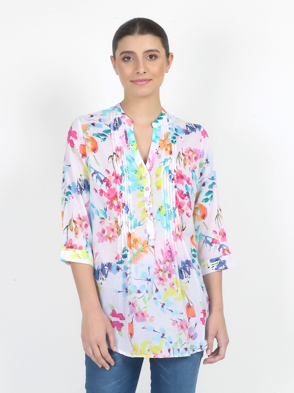 Vicci Germany Bluse Damen Baumwolle gemustert