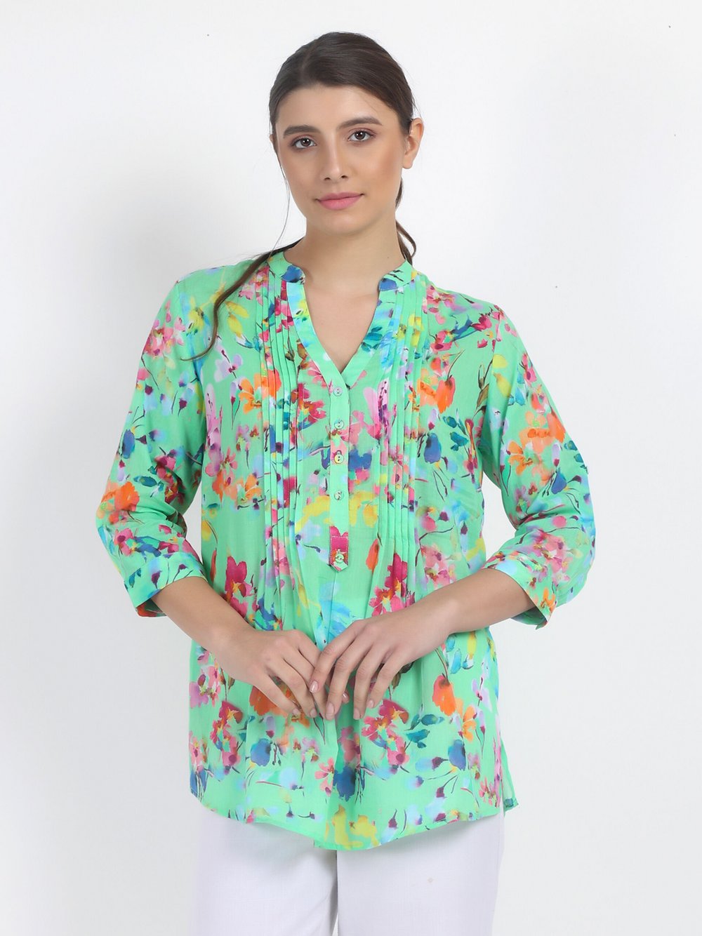 Vicci Germany Bluse Damen Baumwolle gemustert