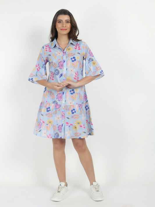 Vicci Germany Sommerkleid Damen Baumwolle gemustert