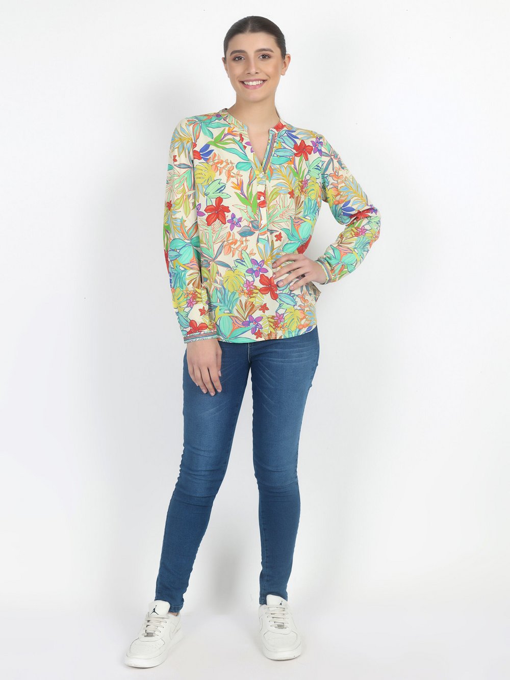 Vicci Germany Tunikabluse Damen Viskose gemustert