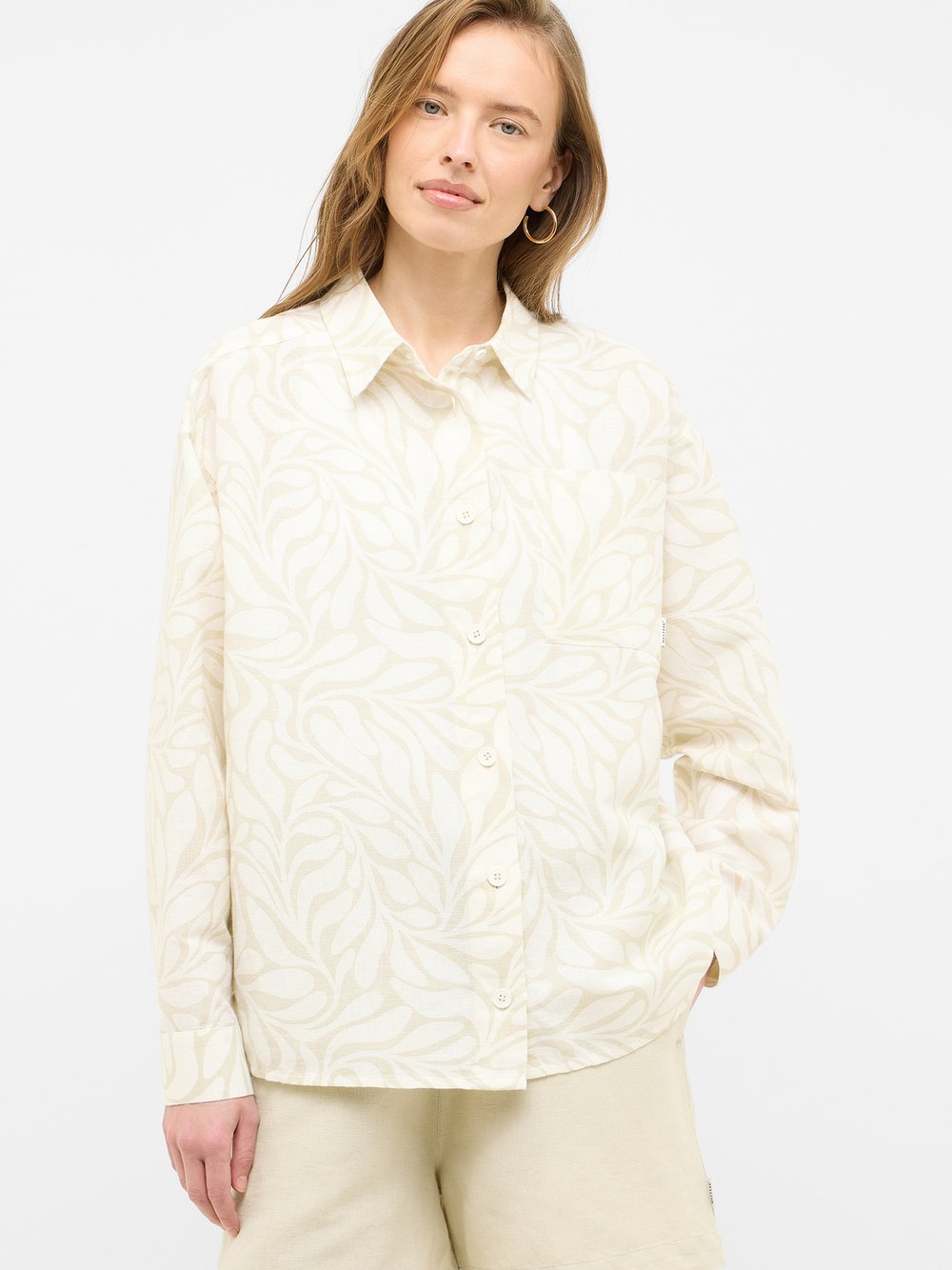 Mustang Bluse Damen Baumwolle gemustert