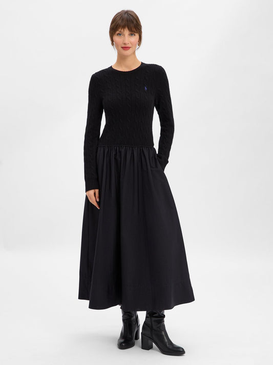 Polo Ralph Lauren Kleid mit Cashmere-Anteil Damen Grobstrick