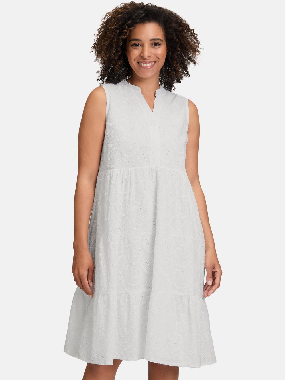 Cartoon Spitzenkleid Damen Baumwolle gemustert