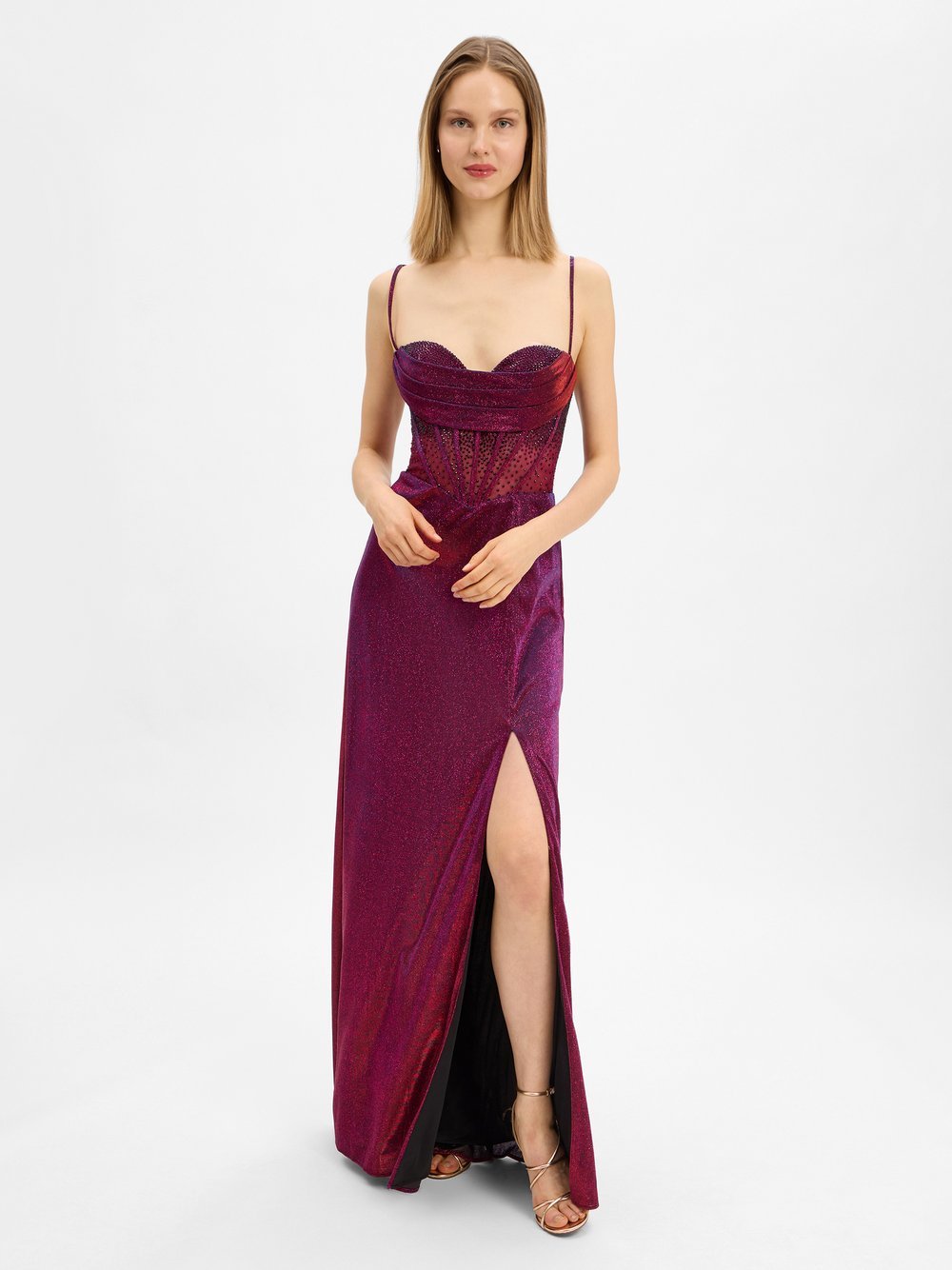 Unique Abendkleid Damen Mesh