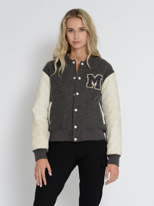 Mustang Lederblouson Damen bedruckt