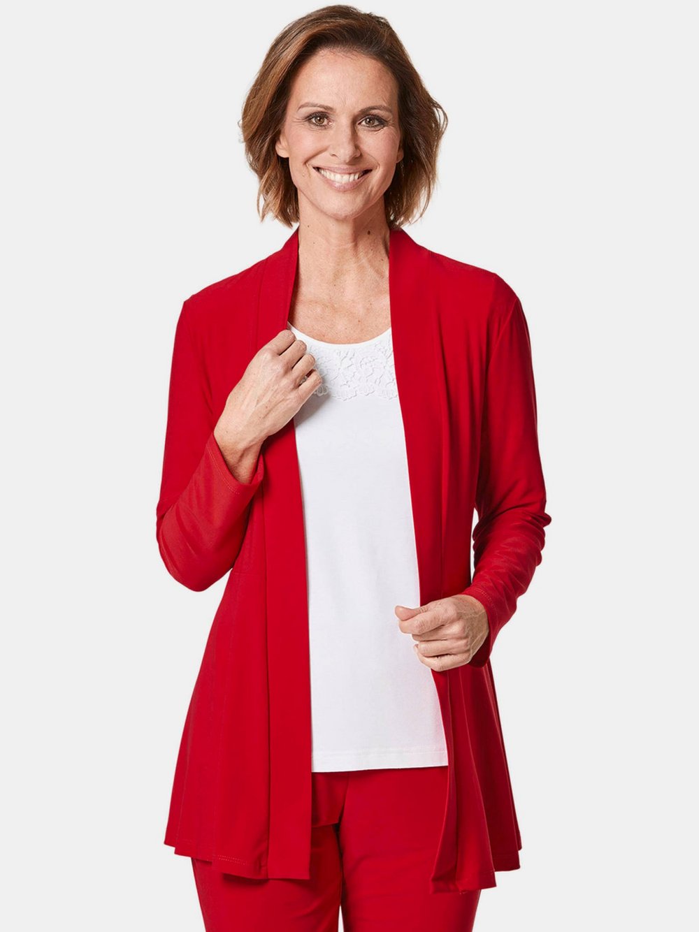 Goldner Jersey-Longjacke Damen