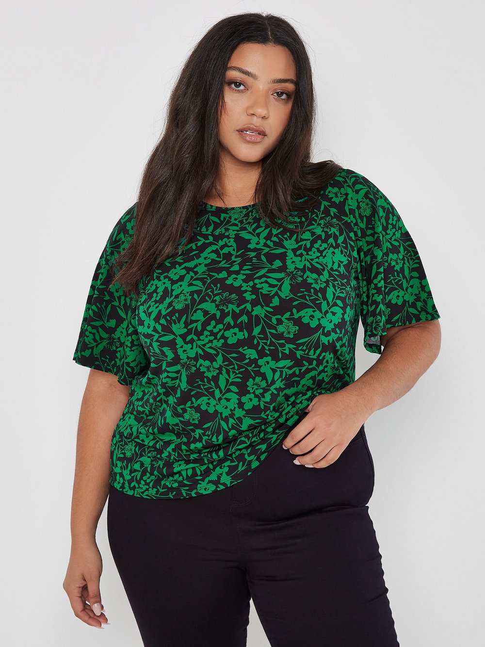 Apricot Bluse Damen gemustert
