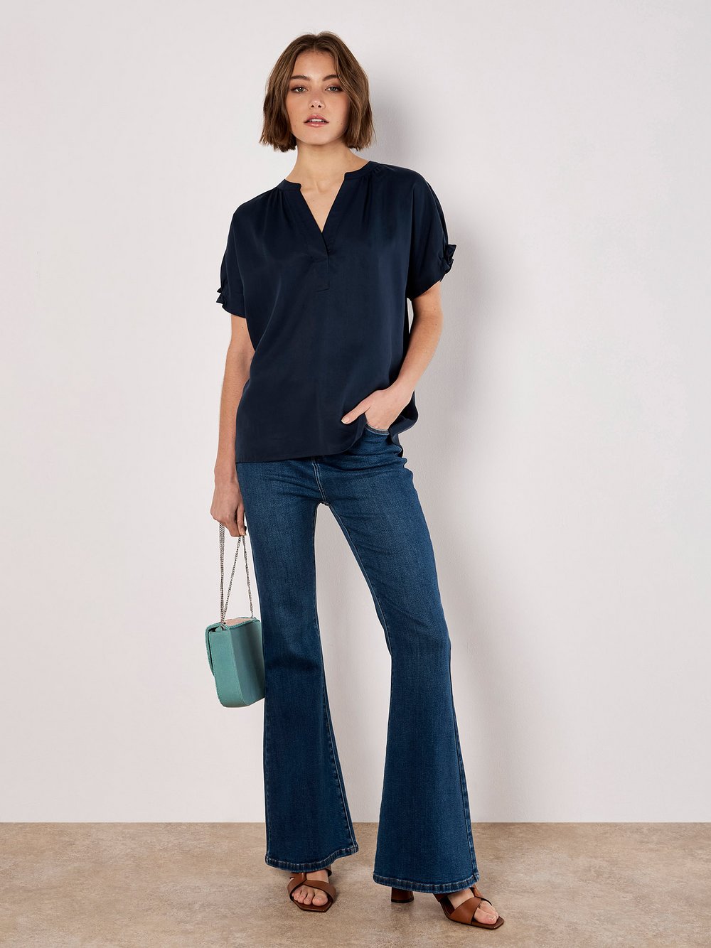 Apricot Bluse Damen Lyocell