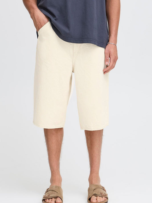 Solid Jeansshorts Herren Baumwolle