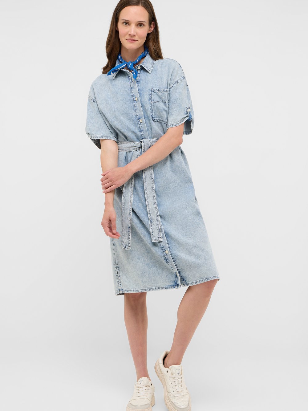 Mustang Kleid Damen Baumwolle