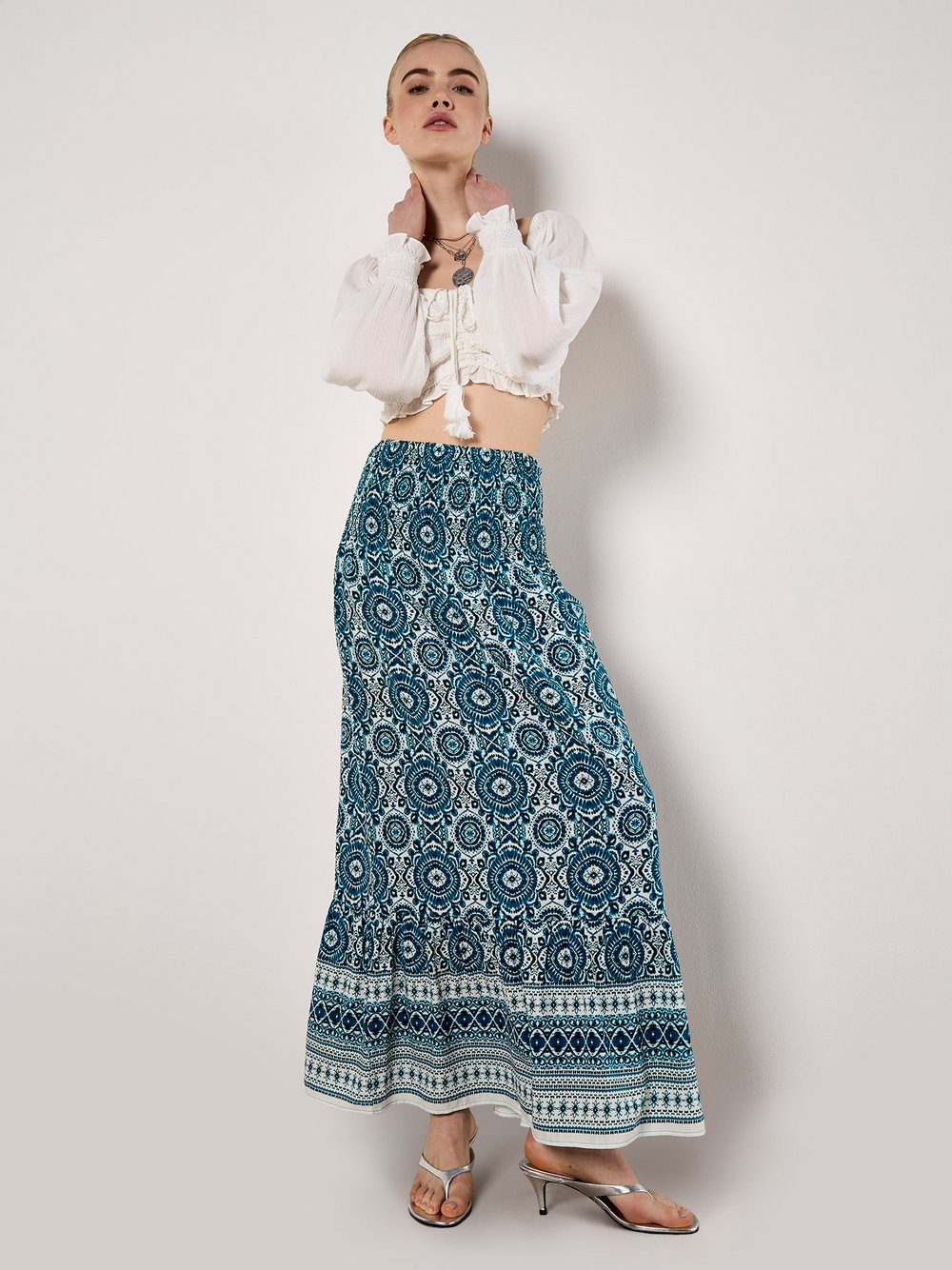 Apricot Rock Damen Viskose gemustert