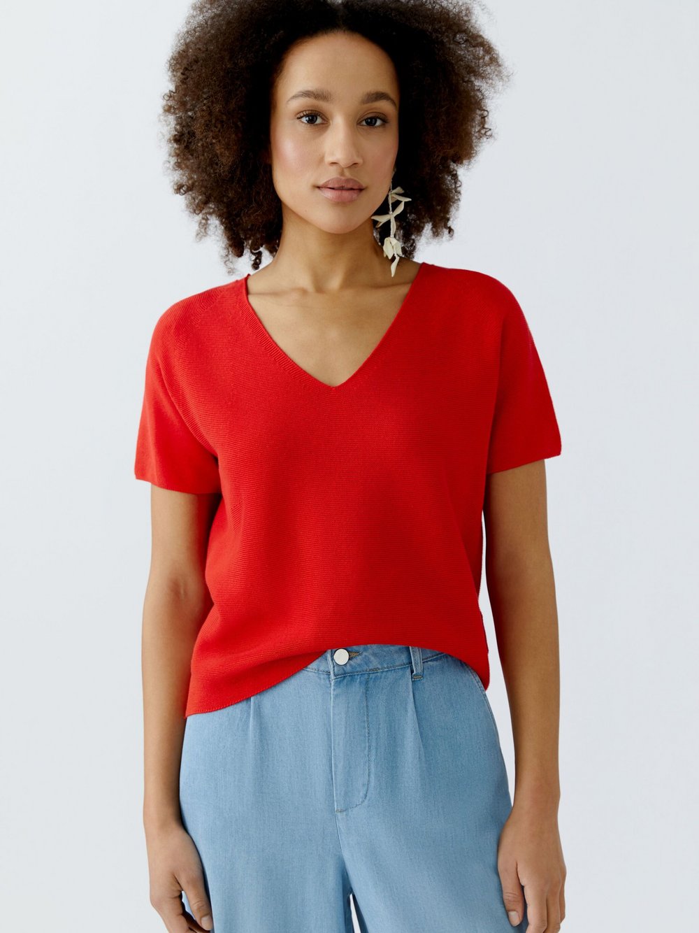 Oui Pullover Damen Baumwolle