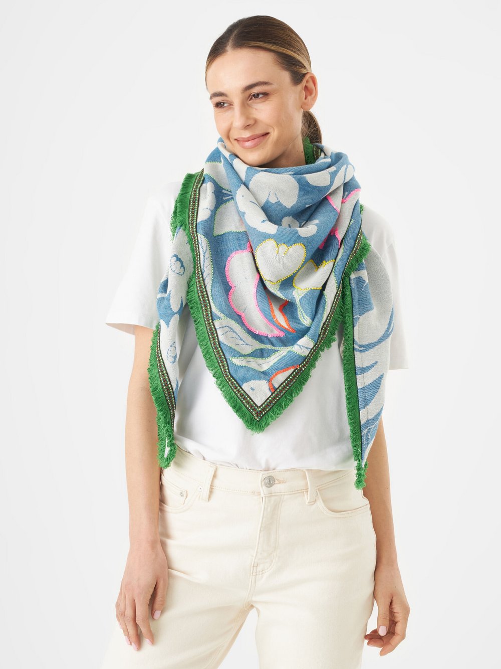 Codello Tuch Damen Baumwolle gemustert