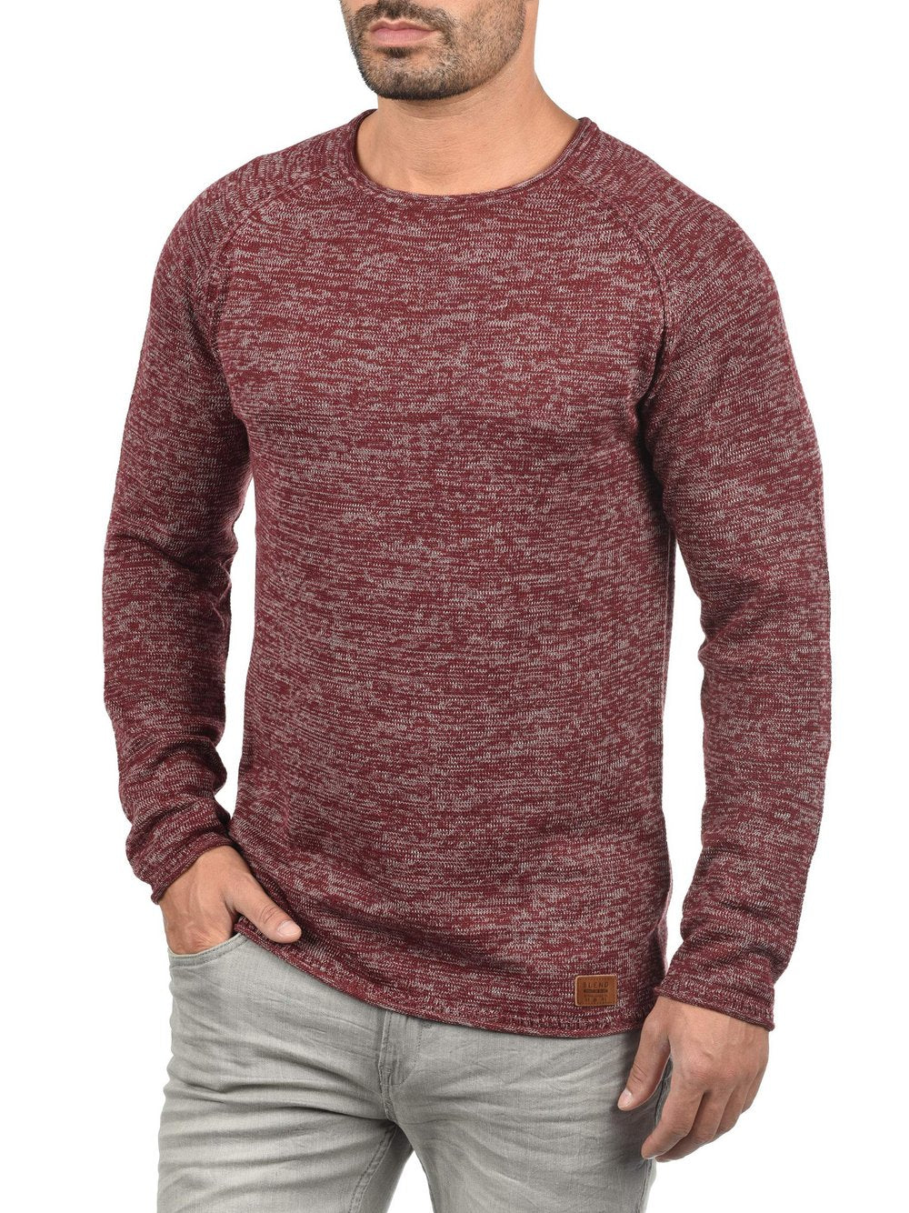 BLEND Strickpullover Herren Baumwolle