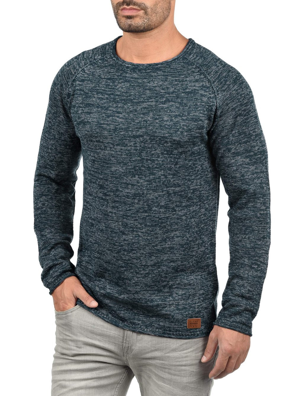 BLEND Strickpullover Herren Baumwolle