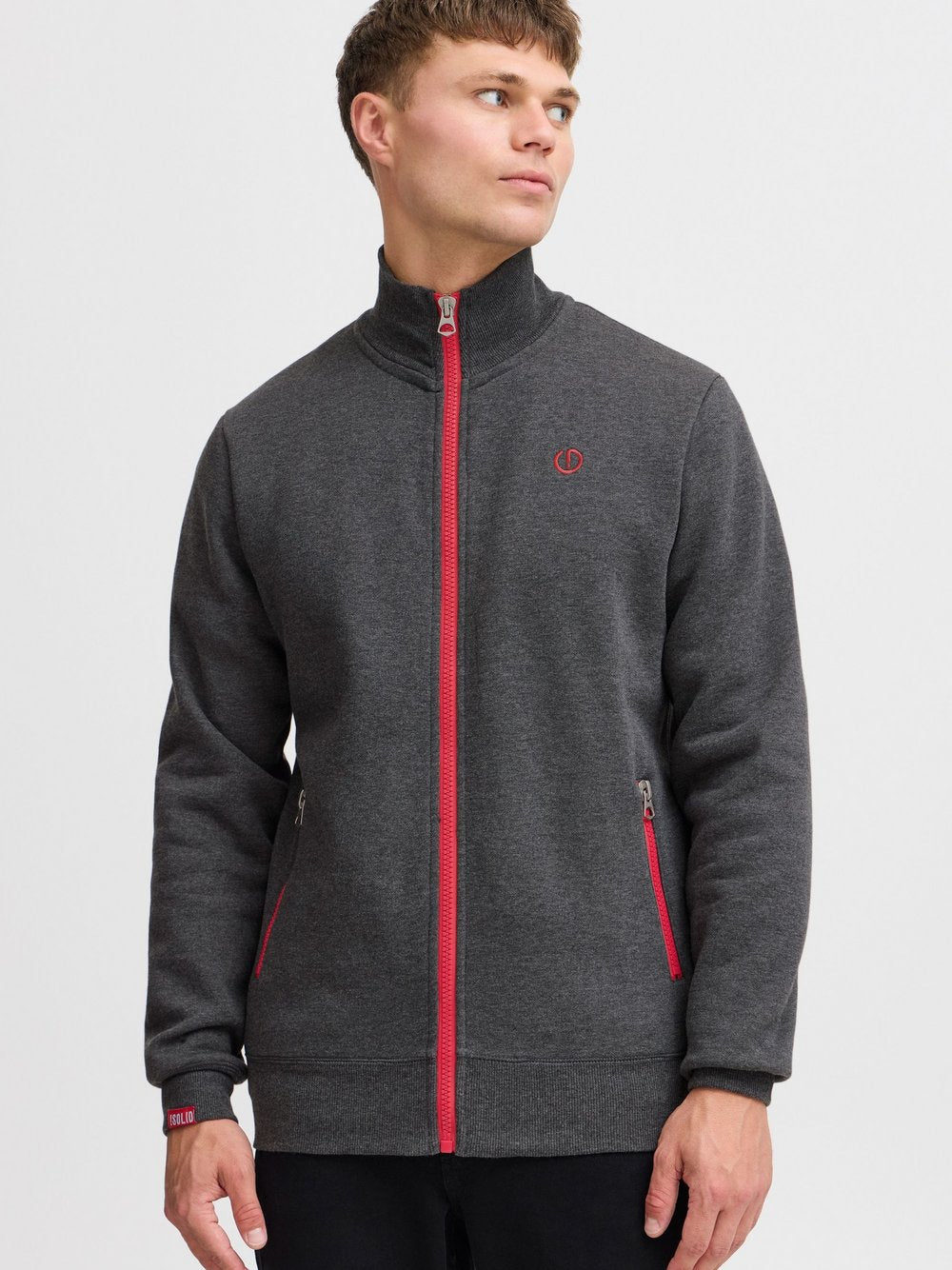 Solid Sweatjacke Herren Baumwolle