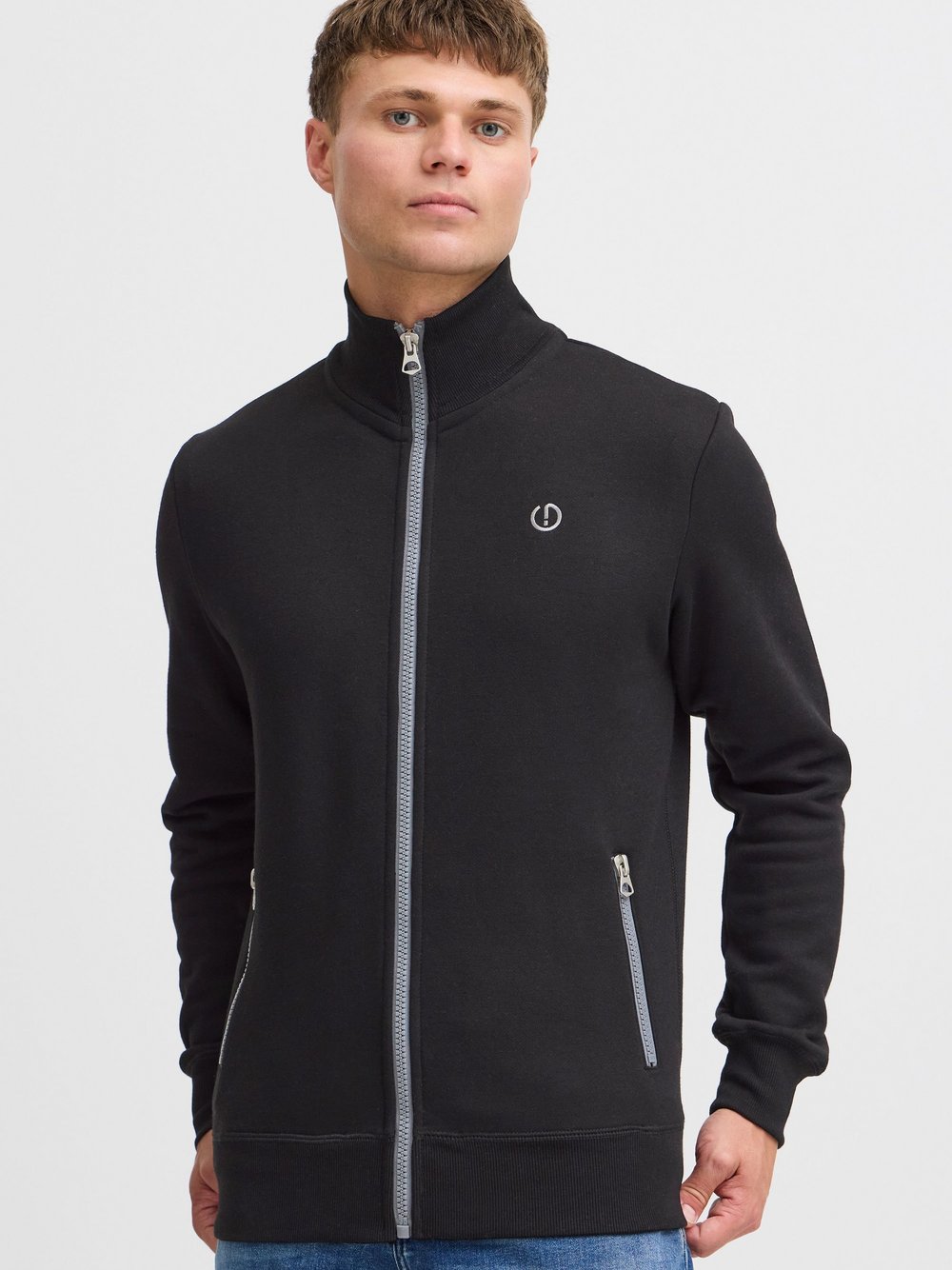 Solid Sweatjacke Herren Baumwolle