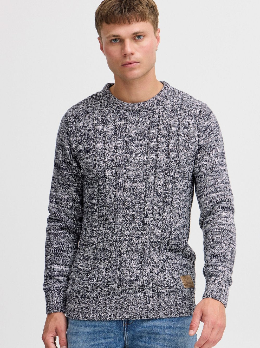 Solid Strickpullover Herren Baumwolle gemustert