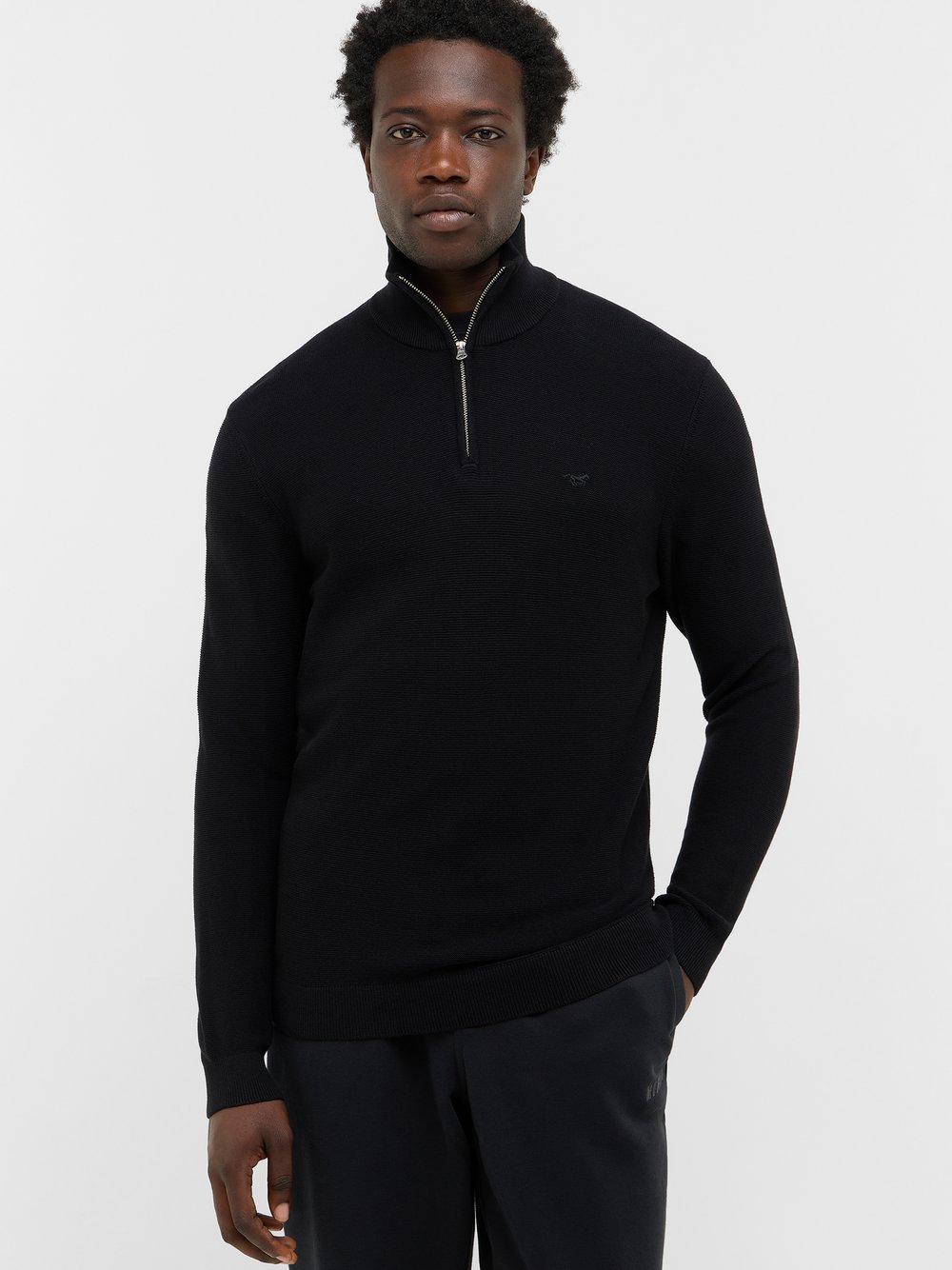 Mustang Cardigan Herren Baumwolle