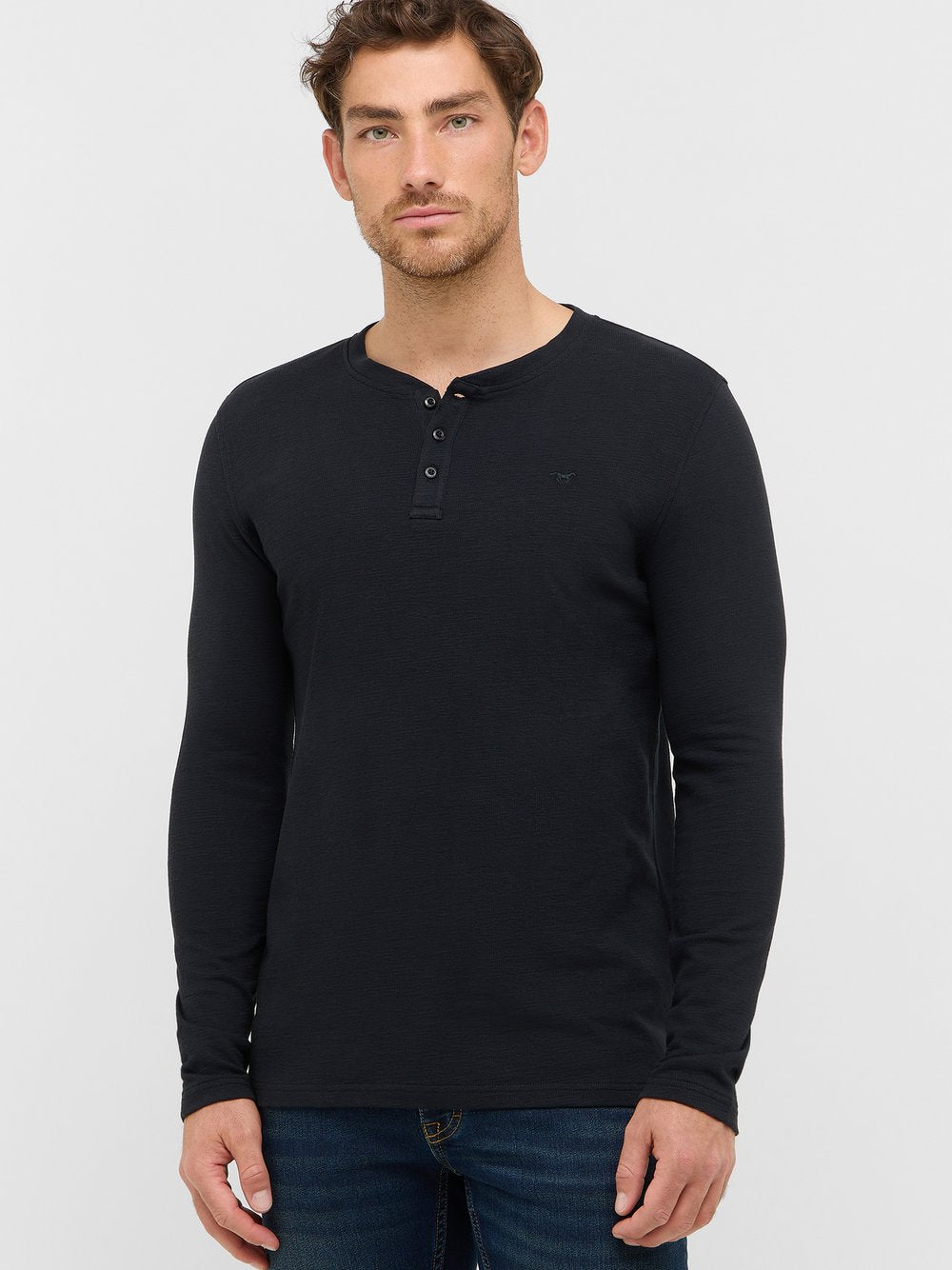 Mustang Langarmshirt Herren Baumwolle