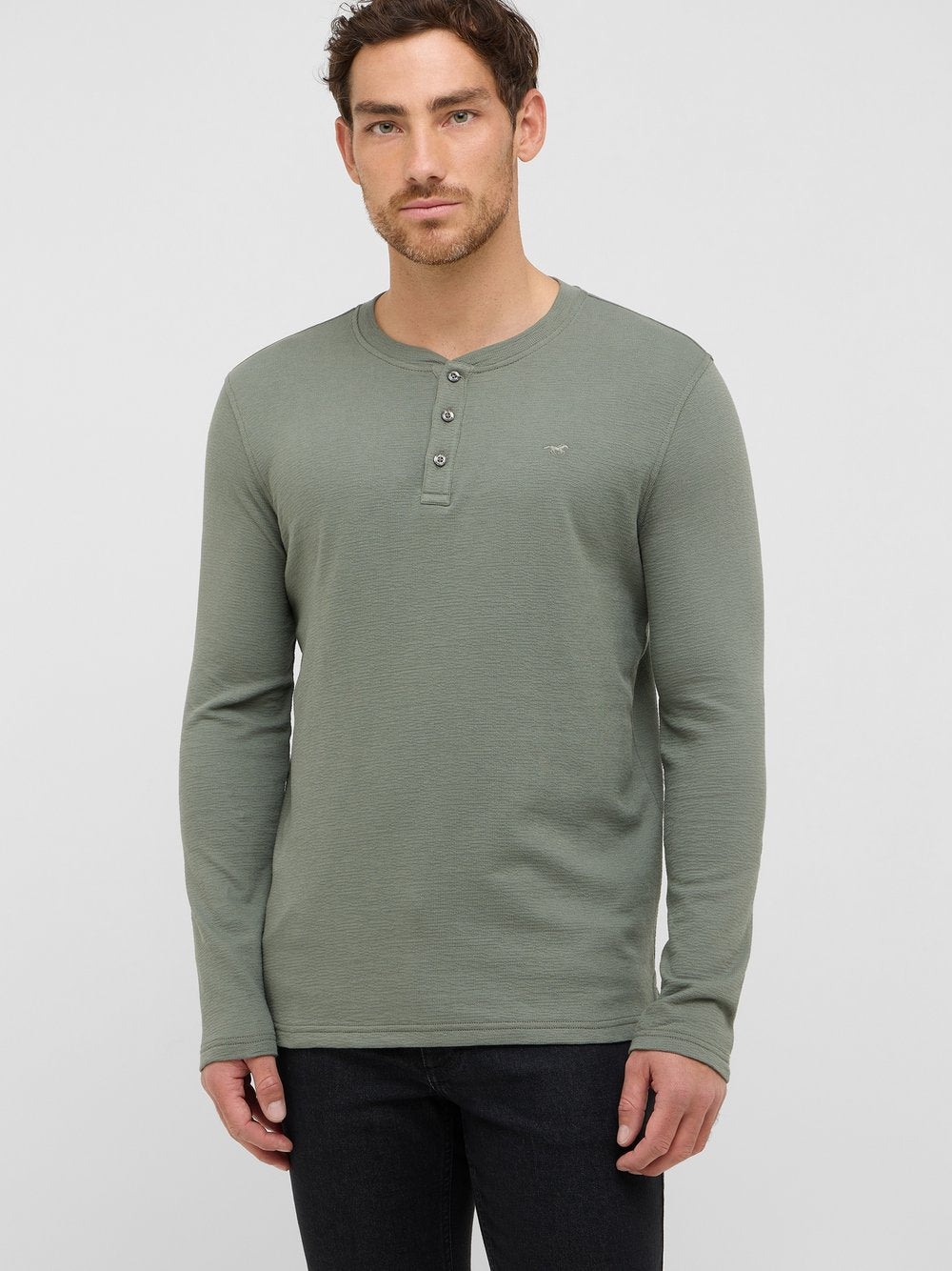 Mustang Langarmshirt Herren Baumwolle