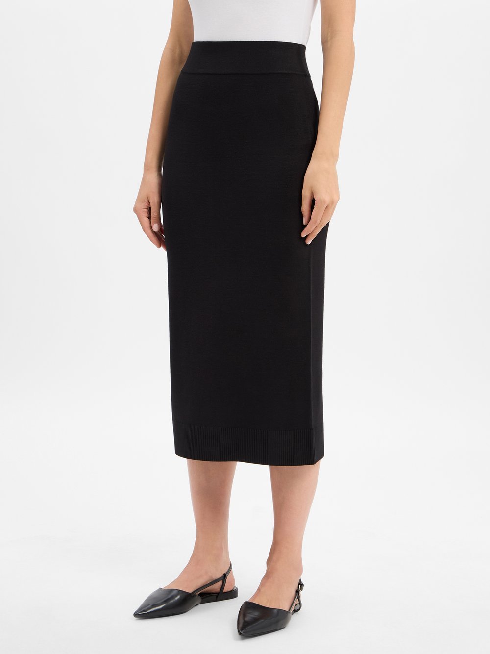 comma casual identity Strickrock Damen Viskose meliert