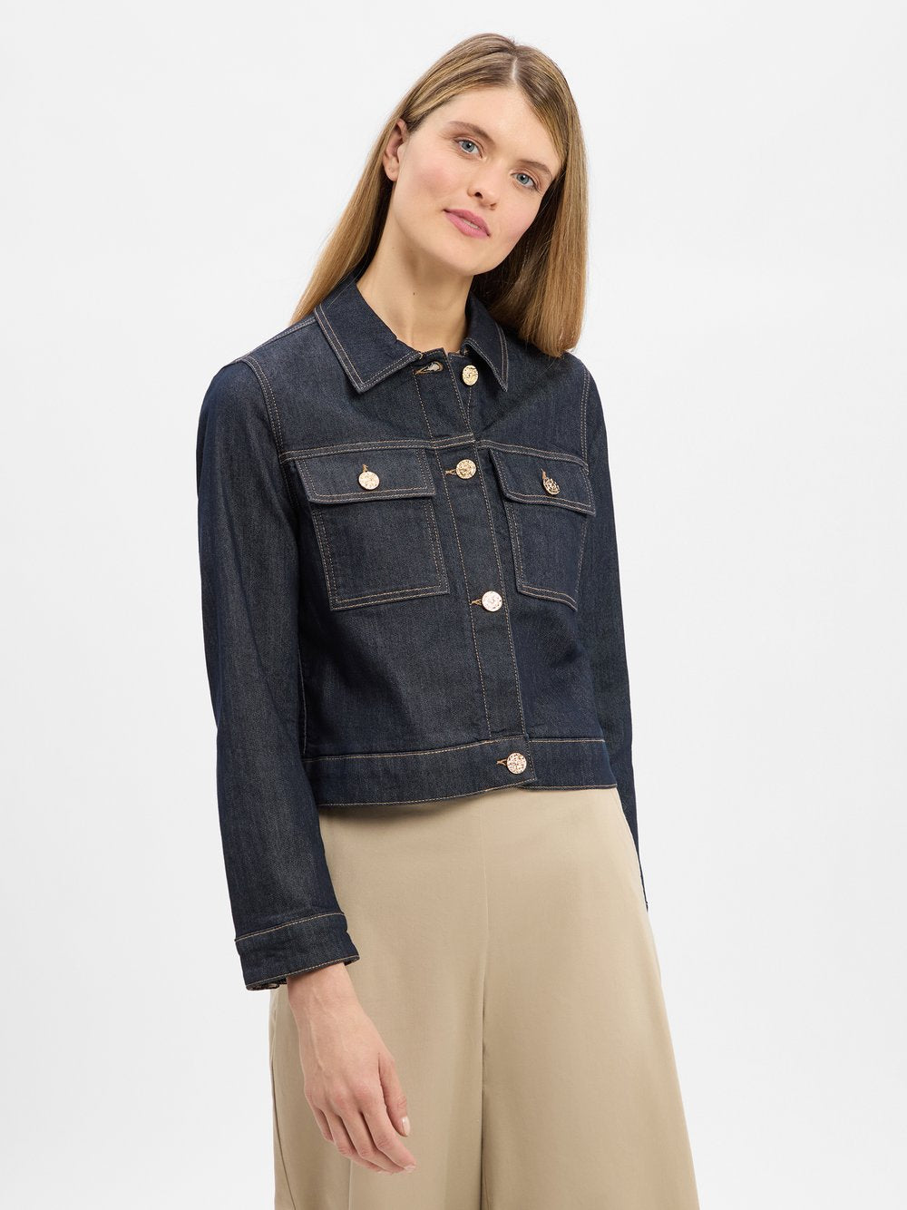 s.Oliver LABEL Jeansjacke Damen Baumwolle