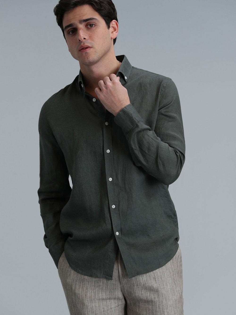 Lufian Shirt PİTAYA Herren Leinen