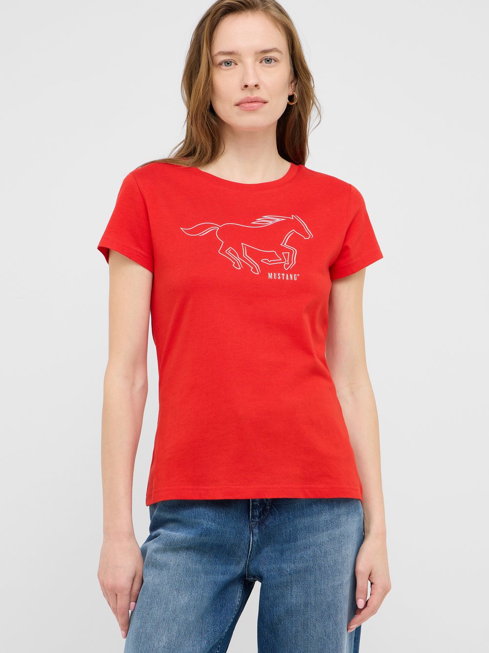 Mustang T-Shirt Damen Baumwolle