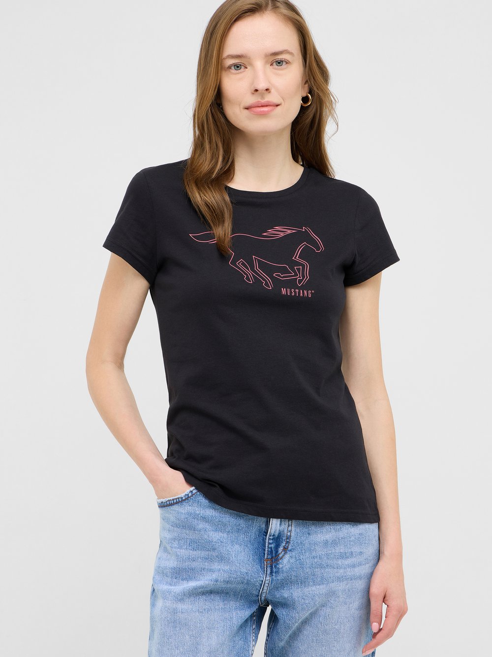 Mustang T-Shirt Damen Baumwolle