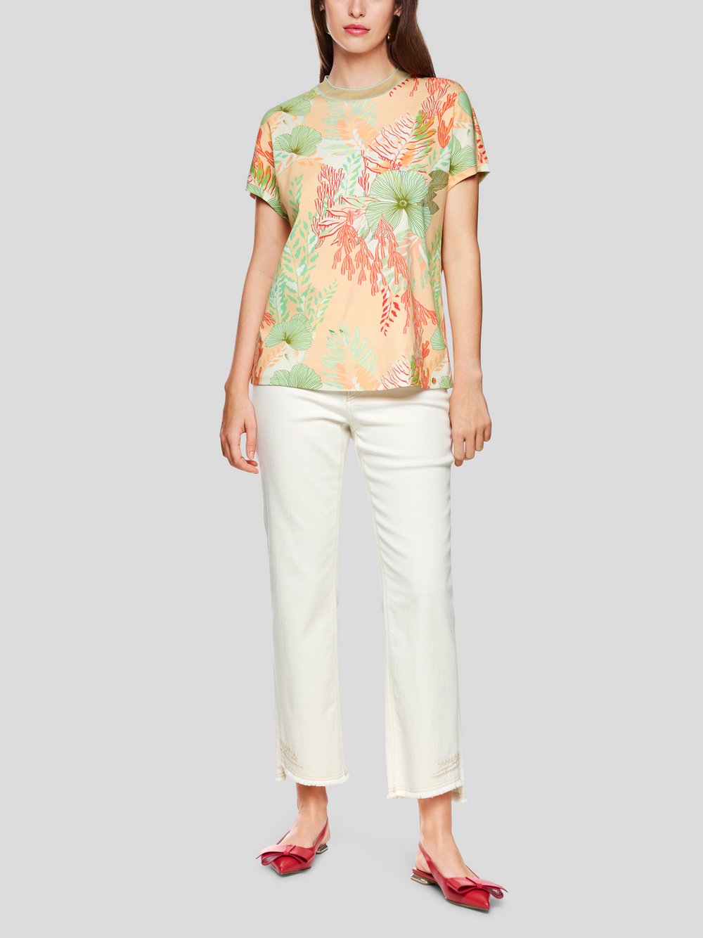 Marc Cain T-Shirt Damen Baumwolle gemustert