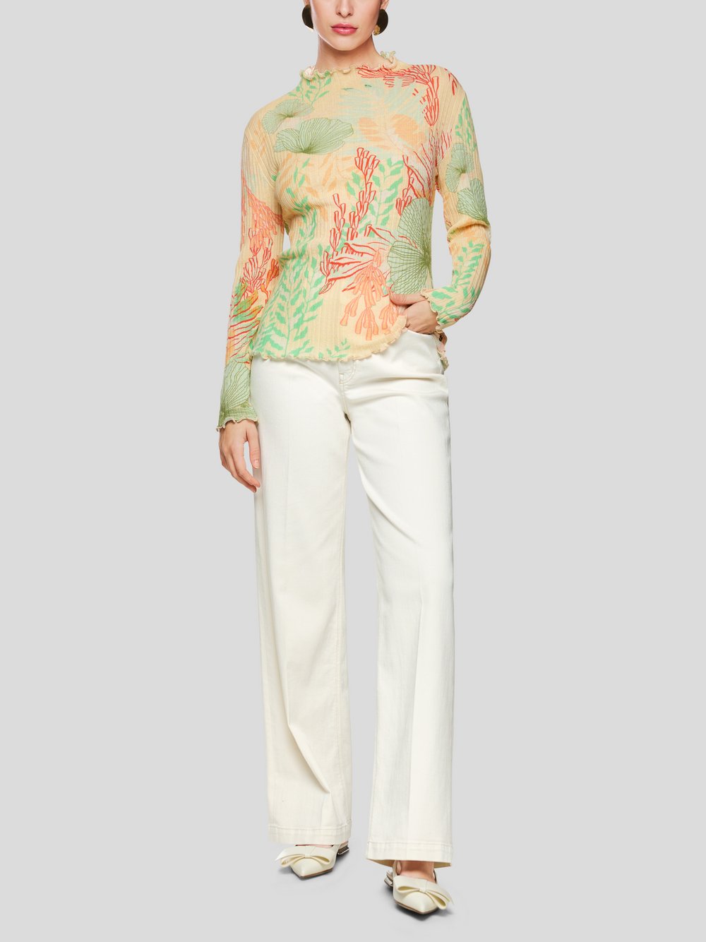 Marc Cain Pullover Damen Baumwolle gemustert