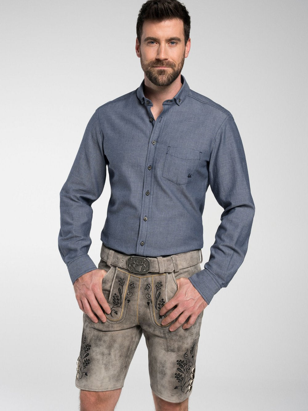 Spieth & Wenksy Trachtenhemden Herren Modern Fit Baumwolle