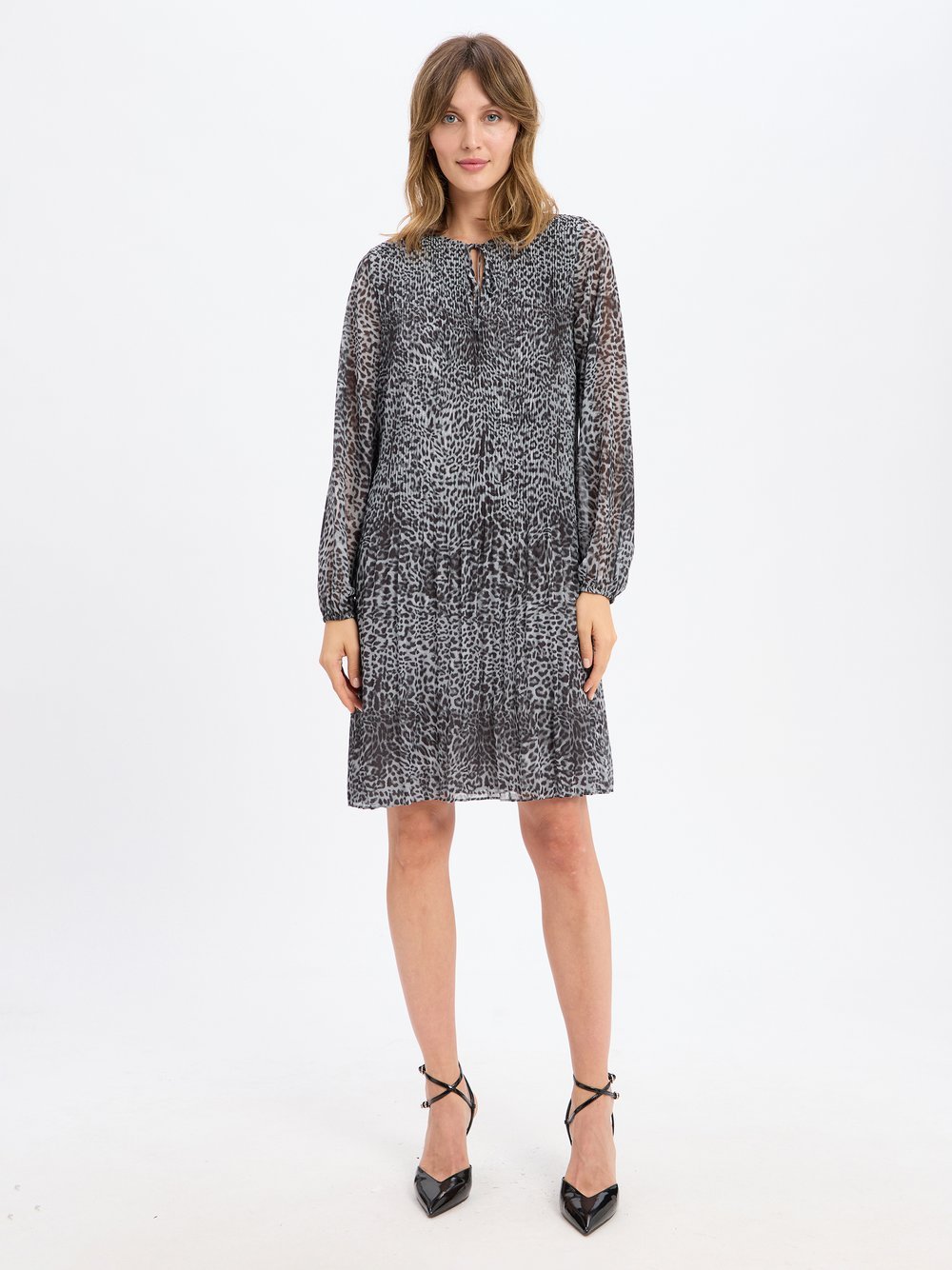 comma Chiffonkleid Damen gemustert