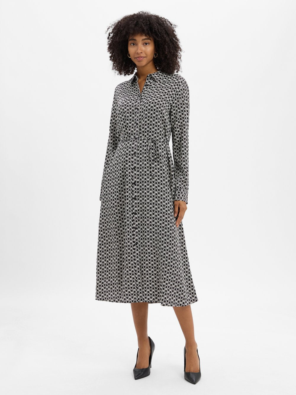 comma Blusenkleid Damen Viskose gemustert