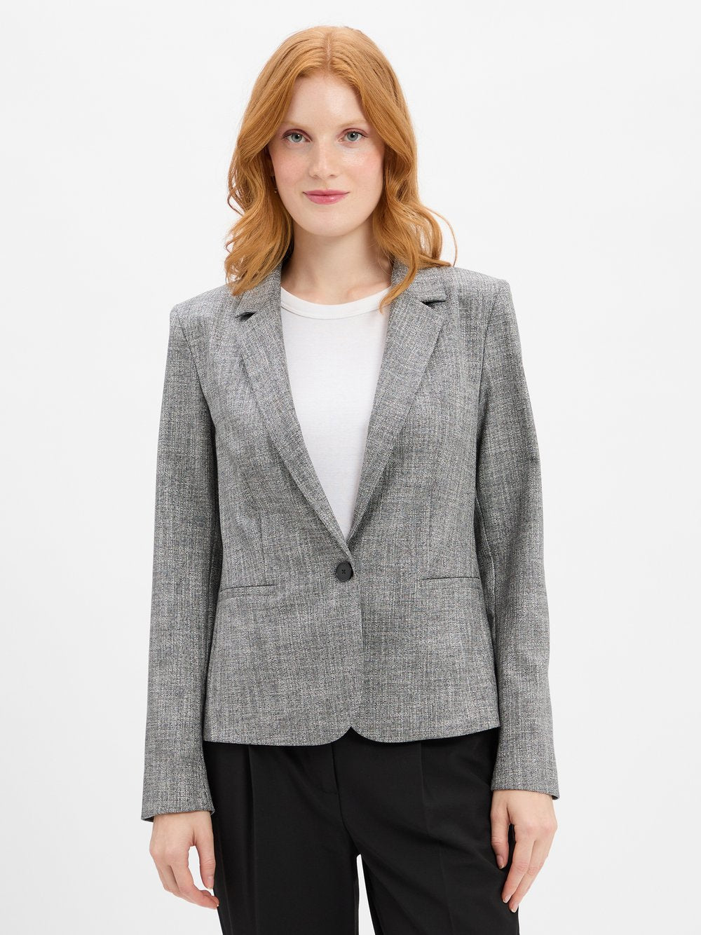 comma Blazer Damen Viskose gemustert