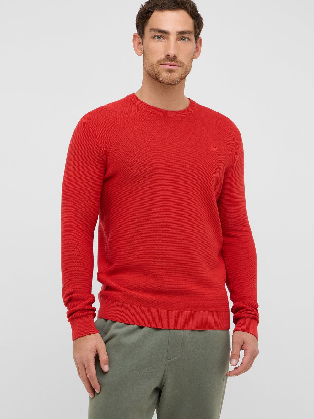 Mustang Strickpullover Herren Baumwolle